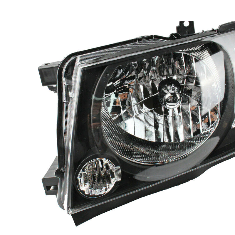 Black Smoked Headlights (Pair) - Suitable For Nissan Patrol GU Series GU4 Y61 10/2004-2016