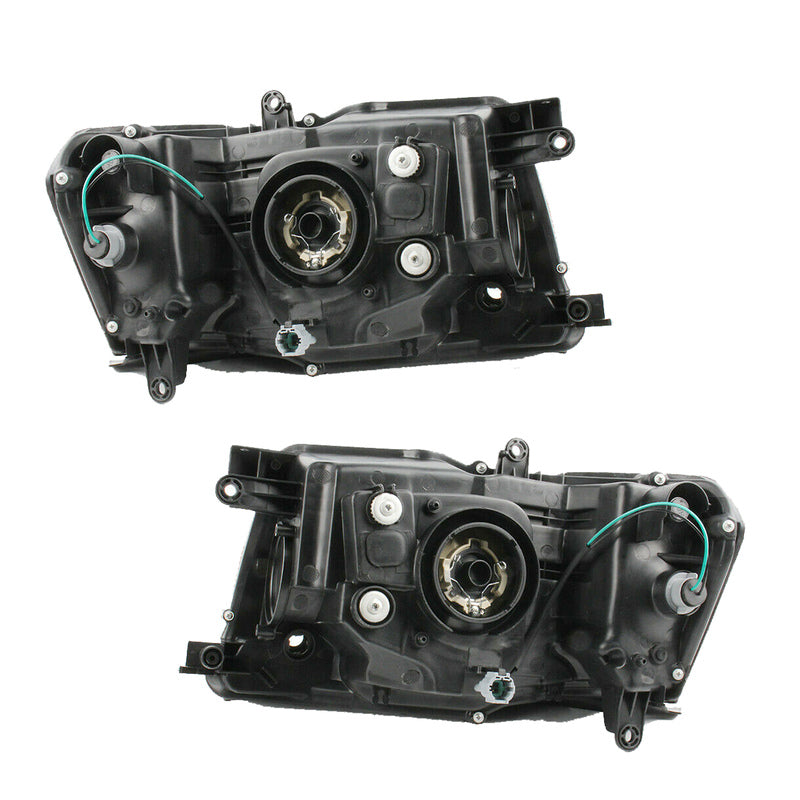 Black Smoked Headlights (Pair) - Suitable For Nissan Patrol GU Series GU4 Y61 10/2004-2016