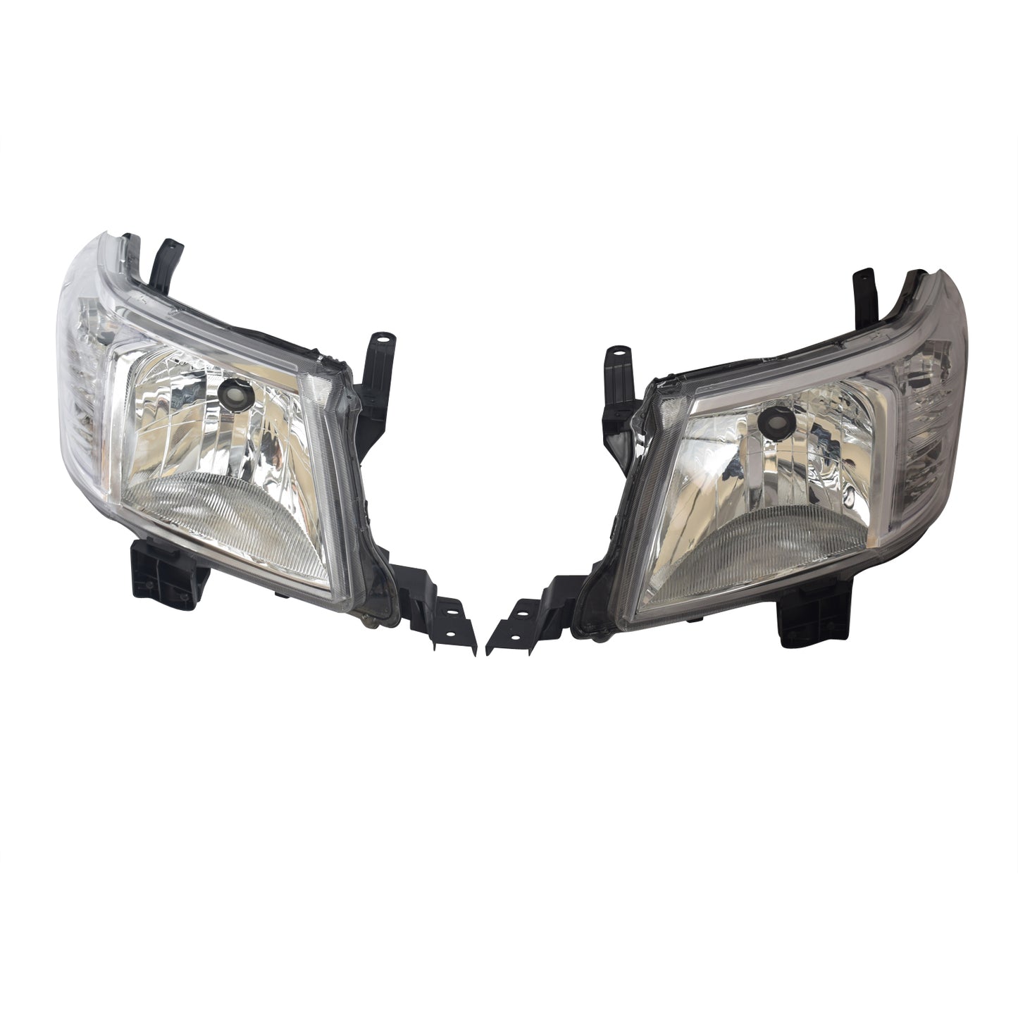 Head Light Lamp (Pair L+R) -  Suitable For Toyota Hilux 2011-2015 2WD 4WD Ute Chrome LH+RH