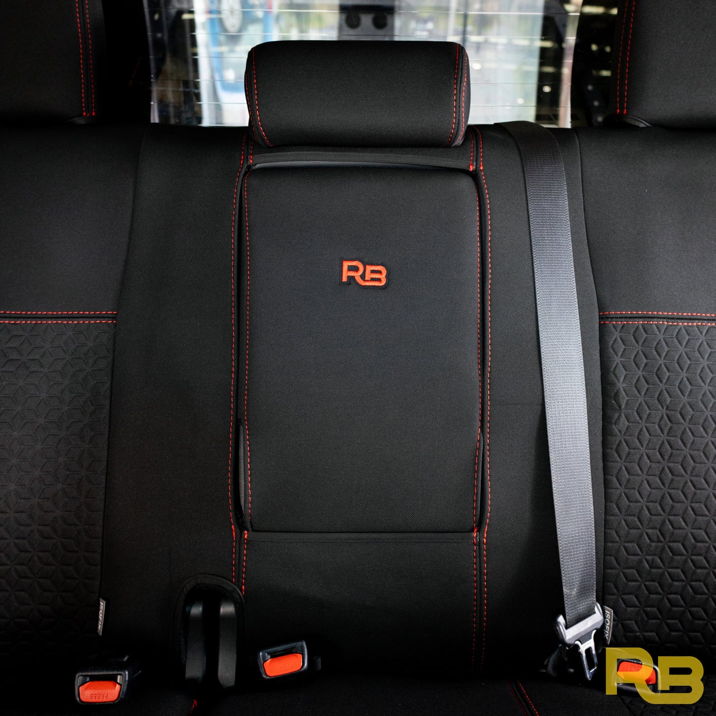 Razorback 4x4 - Toyota Hilux 9th Gen - Dual Cab - GP6 Premium Neoprene Rear Row Seat Covers (Available)