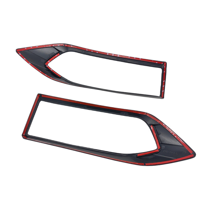 Matte Black Headlight & Tail Light Trim Covers Suitable For LDV T60 2017-2021