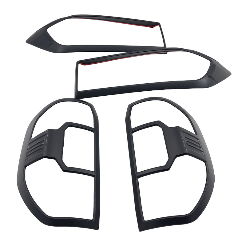Matte Black Headlight & Tail Light Trim Covers Suitable For LDV T60 2017-2021