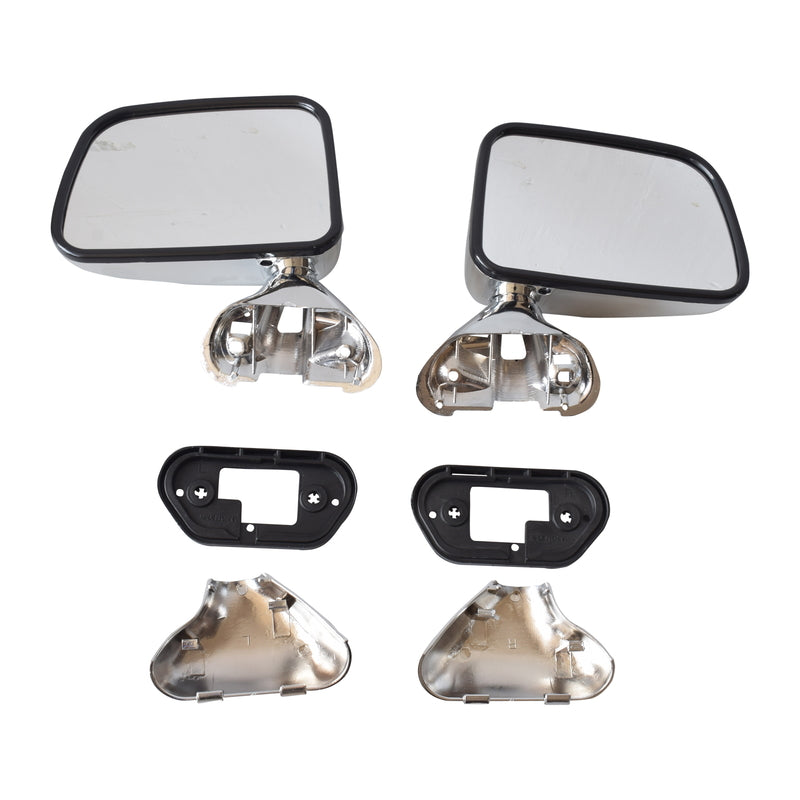 Manual Door Mirror LH+RH Suitable For Toyota Hilux 1988-2005 Chrome