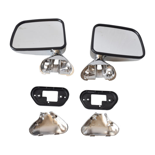 Manual Door Mirror LH+RH Suitable For Toyota Hilux 1988-2005 Chrome