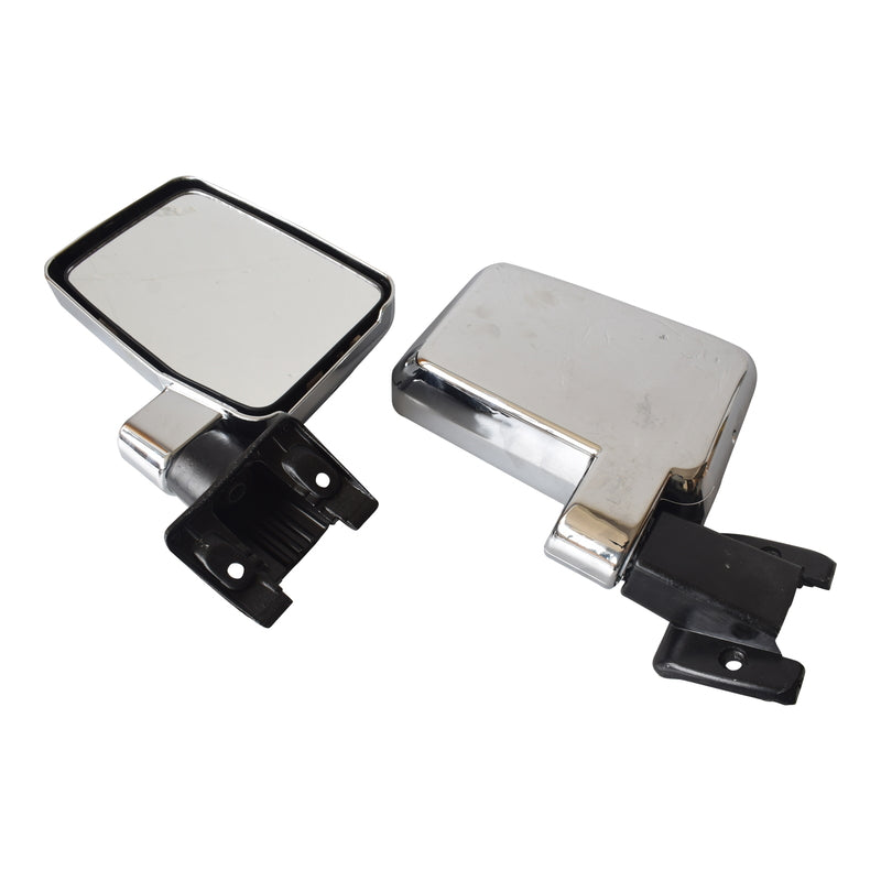 Door Mirrors L+R Large Suitable For Toyota Landcruiser 60 Series 1980-1990 Chrome