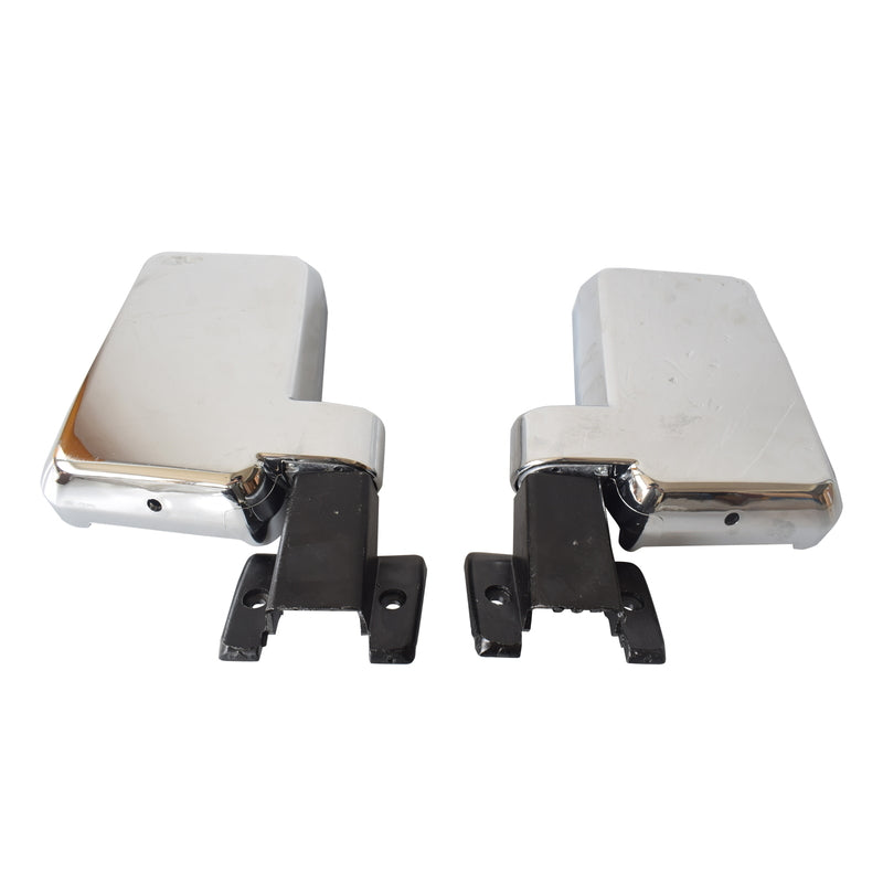 Door Mirrors L+R Large Suitable For Toyota Landcruiser 60 Series 1980-1990 Chrome
