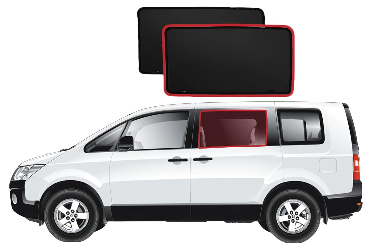 Snap Shades Suitable for Mitsubishi Delica 5th Gen (D:5; 2007-Present)