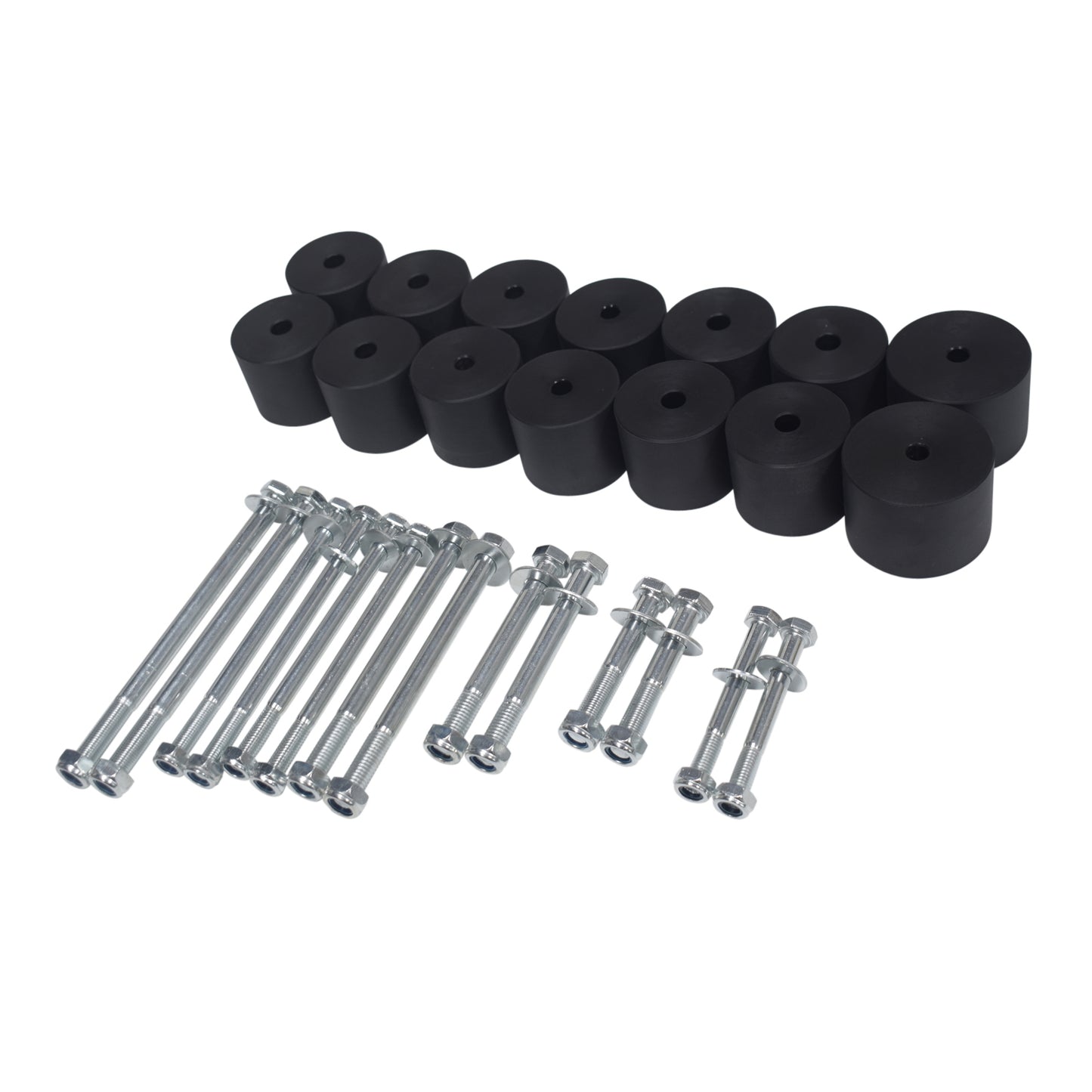 50mm 2" Body Lift Kit Bolts Blocks Suitable For Nissan Navara D22 Dual Cab Tray Tub