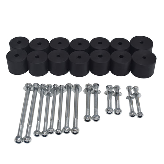 50mm 2" Body Lift Kit Bolts Blocks Suitable For Nissan Navara D22 Dual Cab Tray Tub