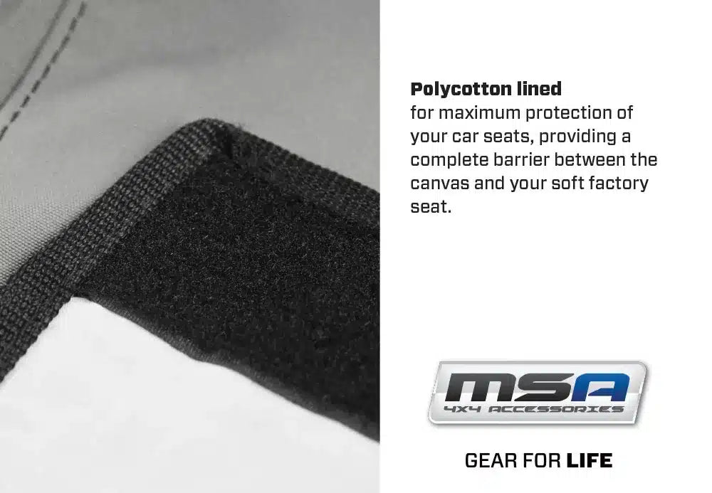 MSA 4x4 Rear Seat Covers Suitable for Mitsubishi Triton MQ/MR 2015-2024 MTT29