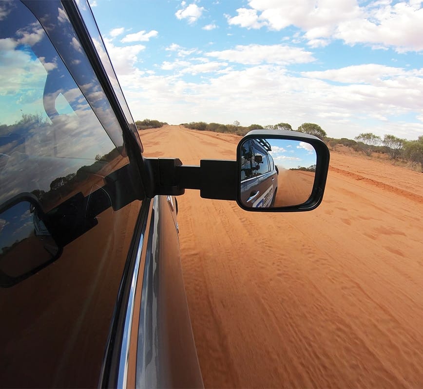 MSA 4x4 POWER FOLD™ Towing Mirrors - Suitable for Prado 250 Series 08/2024 - Current (Black, Electric, Heated, Indicators, BSM, Power Fold, Puddle Light, Memory, Exit Assist) - TM2450
