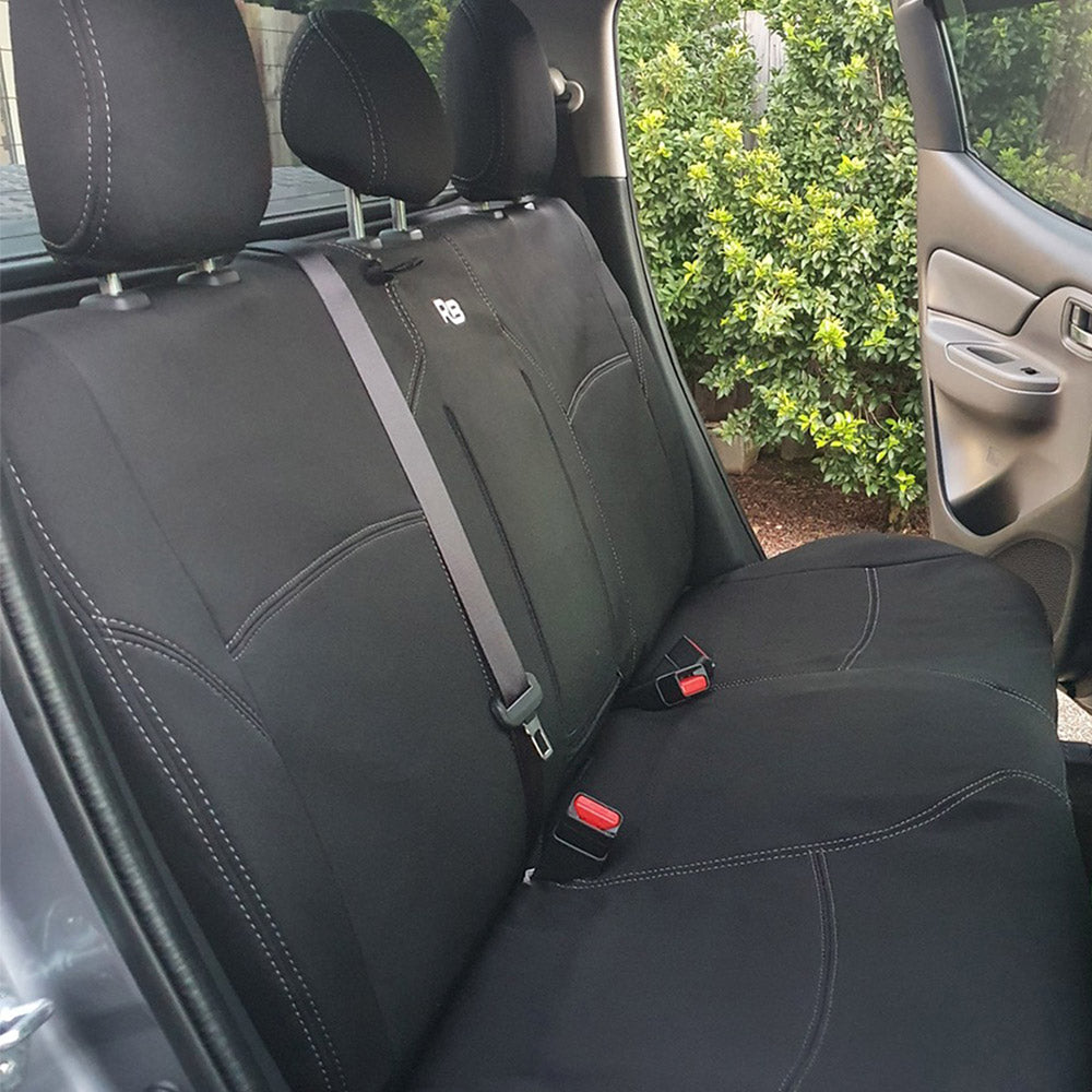 Razorback 4x4 - Mitsubishi Triton MR - Dual Cab - GP4 Neoprene Rear Row Seat Covers (Available)