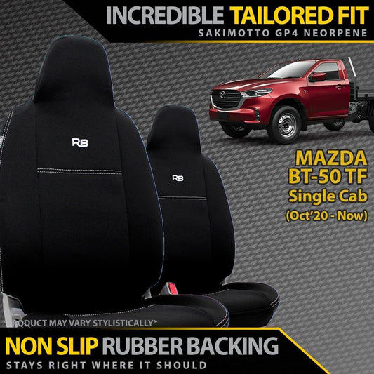 Mazda BT-50 TF Single Cab Neoprene Front Seat Covers (Available)-Razorback 4x4