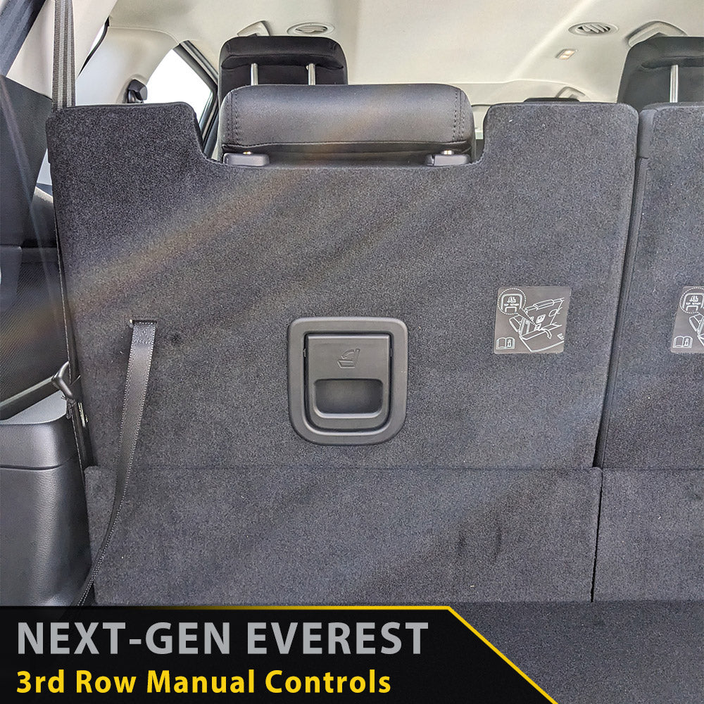 Razorback 4x4 - Ford Next-Gen Everest UB - GP4 Neoprene 3rd Row Seat Covers (Made to Order)