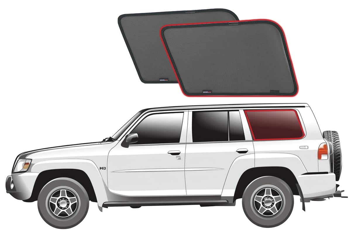 Snap Shades Suitable for Nissan Patrol 5th Generation Car Window Shades (Y61; 1997-2016)