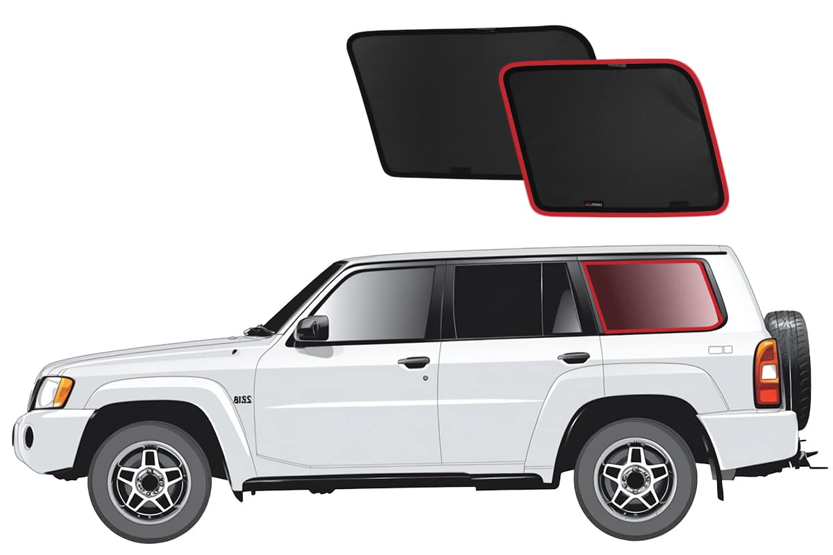 Snap Shades Suitable for Nissan Patrol 5th Generation Car Window Shades (Y61; 1997-2016)