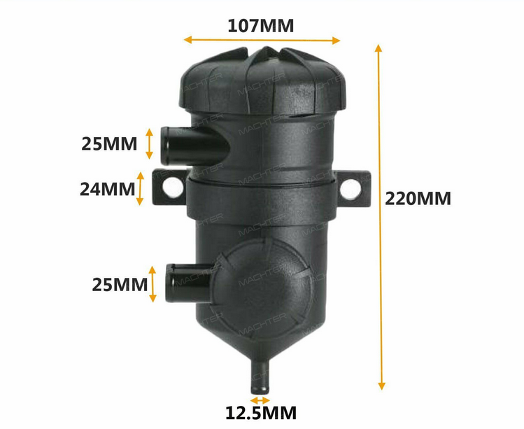 Uni Oil Catch Can 4x4 Suitable For Patrol Diesel Pro Vent 200 Landcruiser Hilux Nissan Navara Turbo