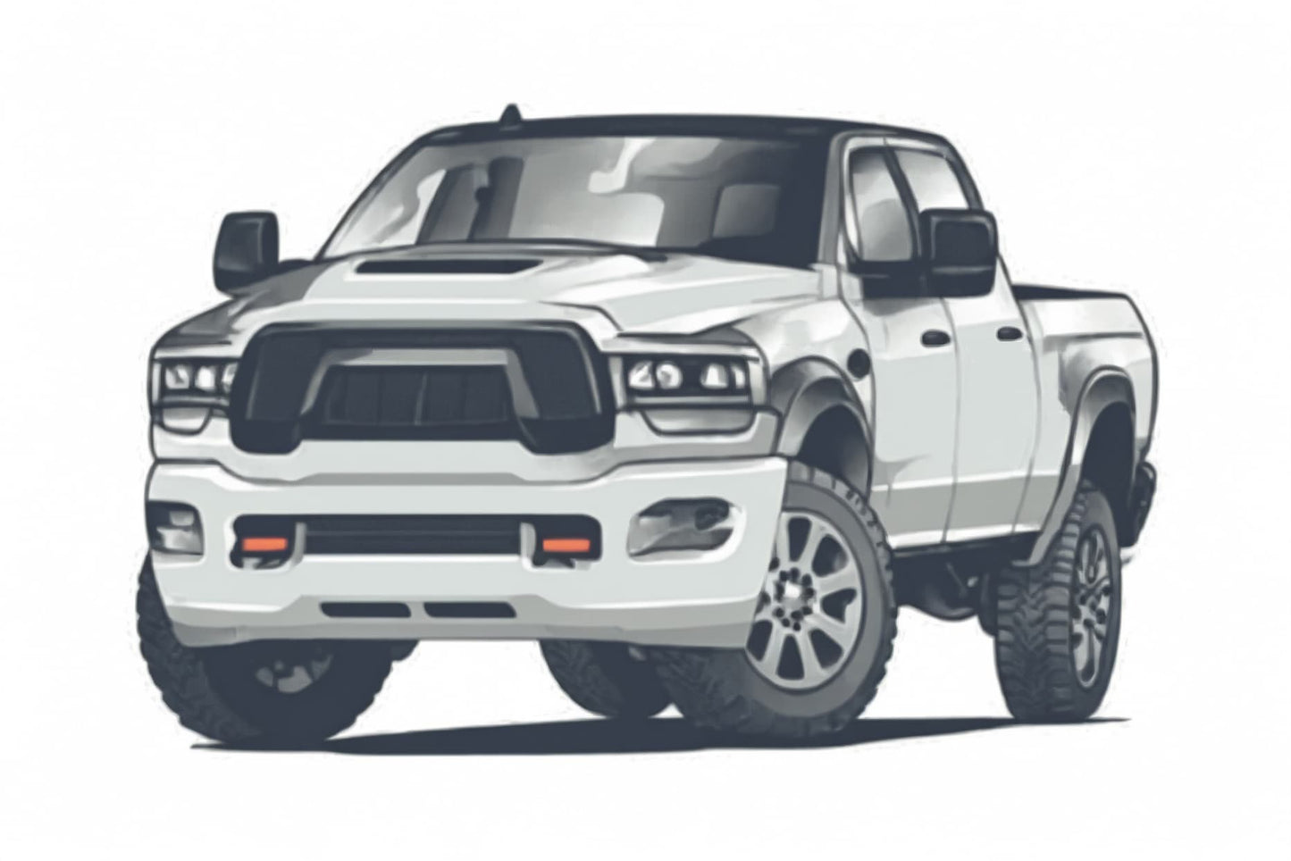 Snap Shades Suitable for Dodge RAM HD 2500/3500/4500/5500 5th Gen DJ/D2 2019-Present