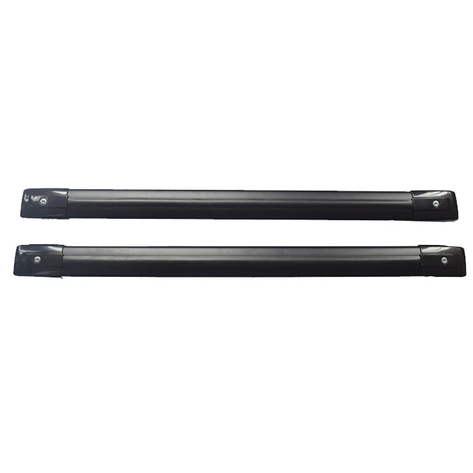 Cross Bars Roof Racks (Black) - Suitable For 1999-On Mitsubishi Pajero with Keys