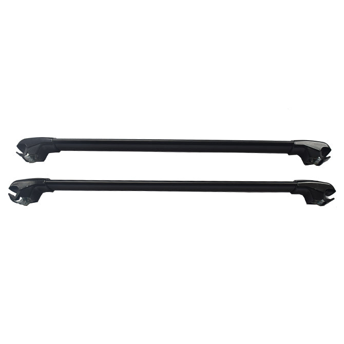 Cross Bars Roof Racks (Black) - Suitable For 1999-On Mitsubishi Pajero with Keys