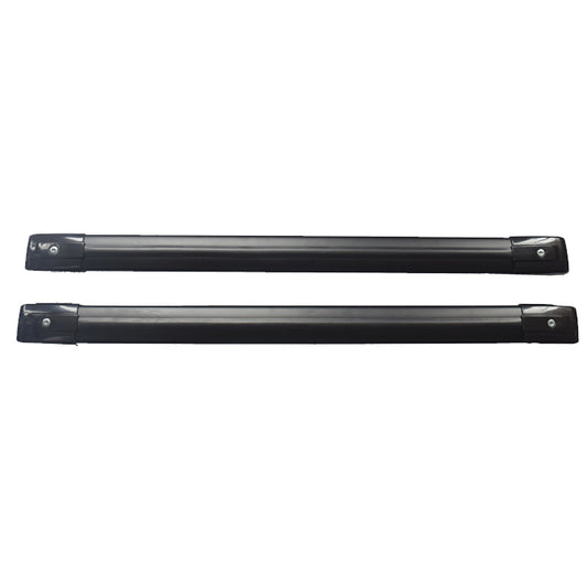 Cross Bars Roof Racks (Black) - Suitable For 1999-On Mitsubishi Pajero with Keys