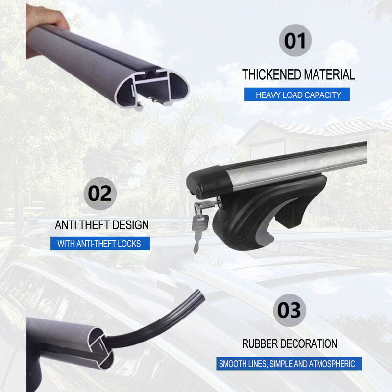 Car Universal Bar Roof Racks Suitable For Toyota Landcruiser 100 200 300 Series 03/1998-2021
