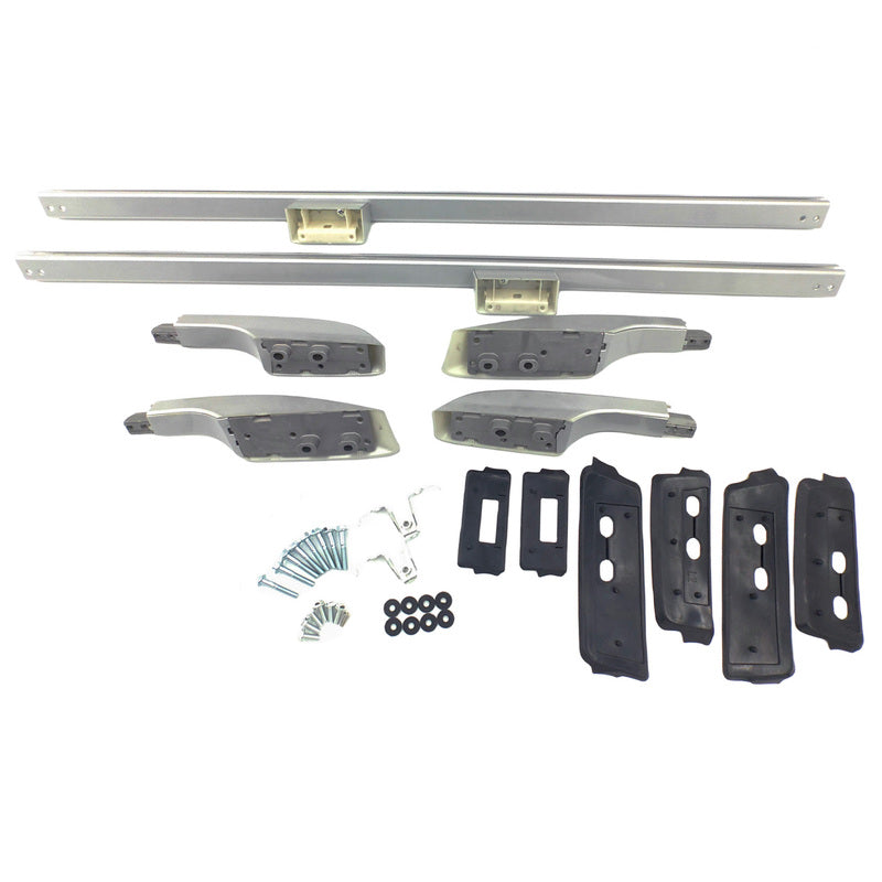 2-Piece Silver Roof Rails - Suitable For Toyota Landcruiser 200 Series 2008-2021