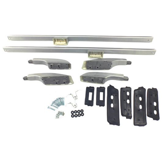 2-Piece Silver Roof Rails - Suitable For Toyota Landcruiser 200 Series 2008-2021