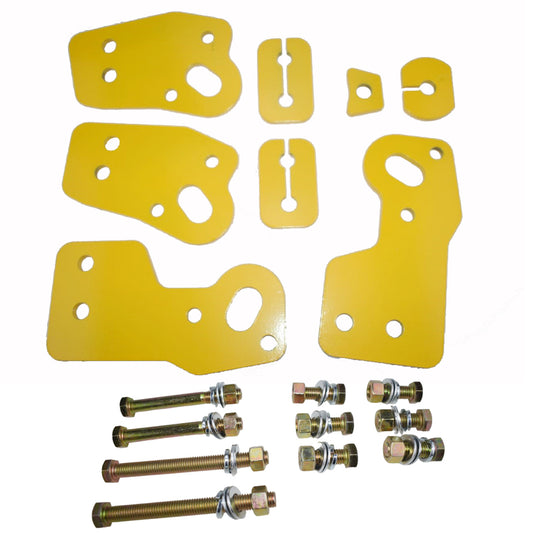 Front Rated Recovery Tow Points Kit Suitable For Mitsubishi Triton MQ MR 2015-2021 WLL 5000KG