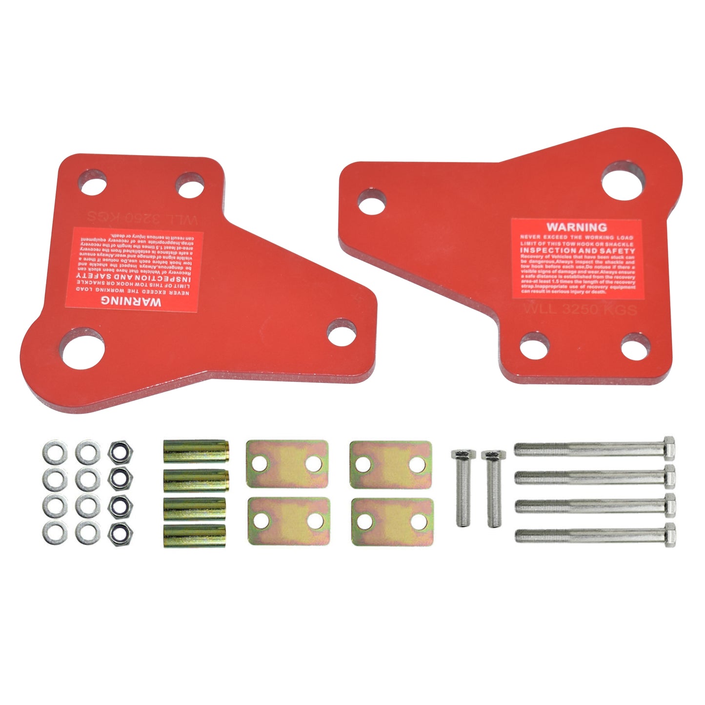Front Recovery Tow Point Kit 3250 KG Hitch Suitable For Toyota Hilux KUN26 2005-2015 N70