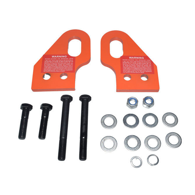 Front Recovery Tow Point Kit 5 Tonne Hitch Suitable For Toyota LandCruiser Prado 120 Series H/D