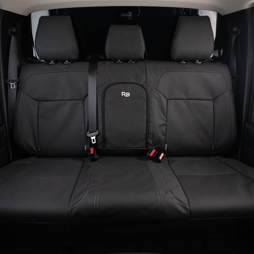 Razorback 4x4 - Toyota Landcruiser 76 Series - Post-Facelift (GDJL76R) - XP7 Heavy-Duty Canvas Rear Row Seat Covers (Made to Order)