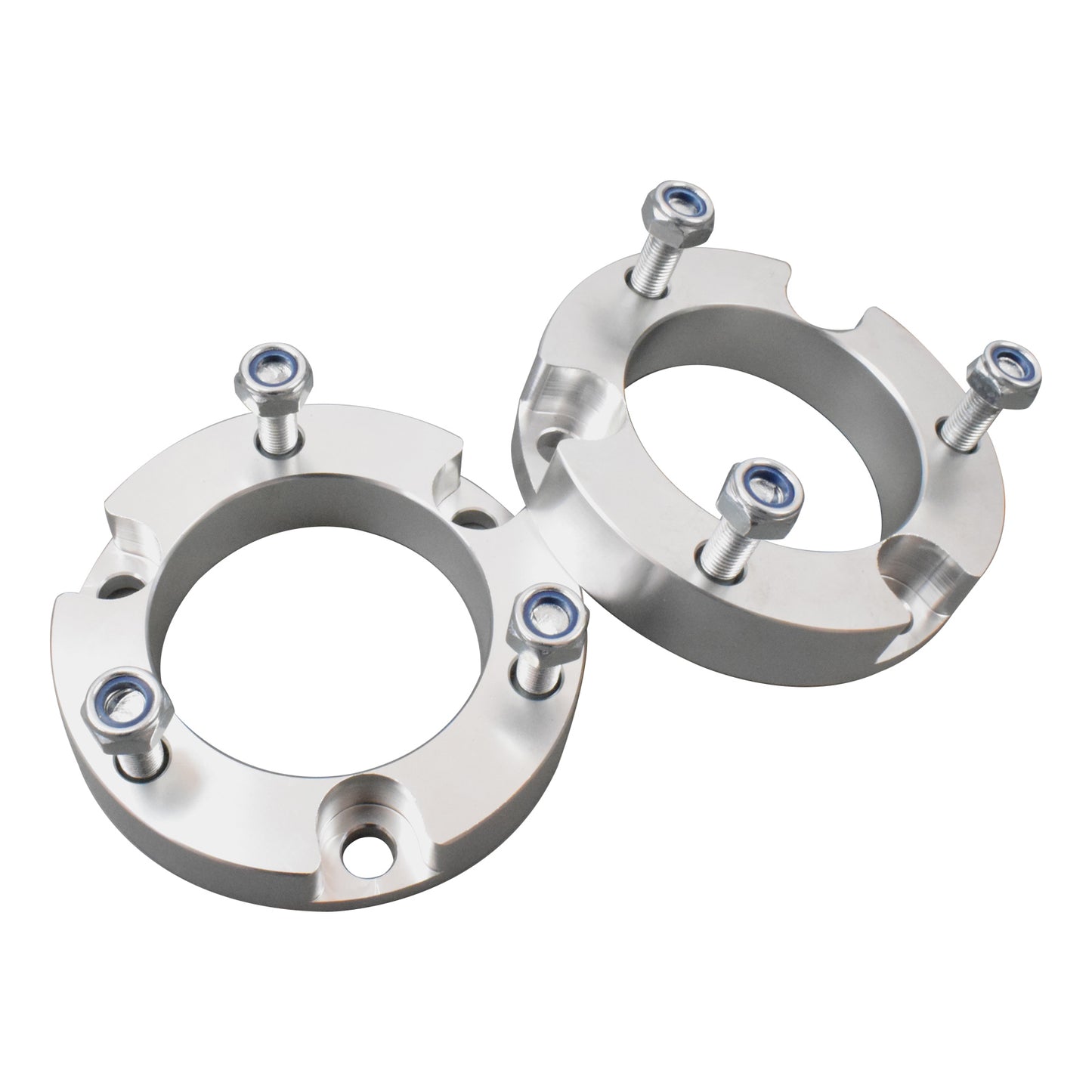 25mm Front Coil Strut Shock Spacer Lift Suitable Suitable For Toyota Hilux VIGO 2005-14 4WD Silver
