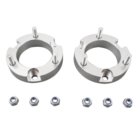 25mm Front Coil Strut Shock Spacer Lift Suitable Suitable For Toyota Hilux VIGO 2005-14 4WD Silver