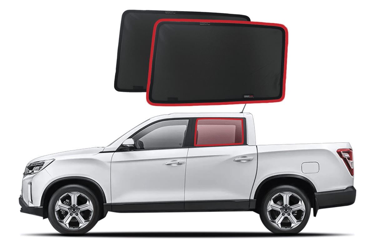 Snap Shades Suitable for Ssangyong Musso Car Window Shades Q200; 2018- Present
