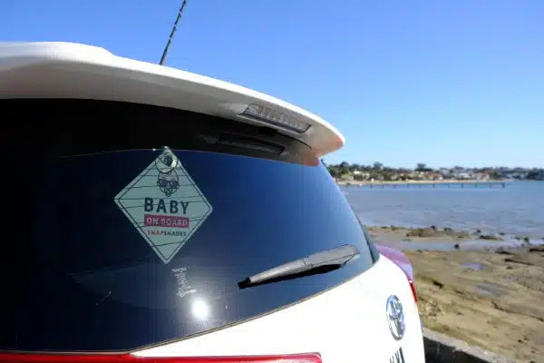 Snap Shades BABY ON BOARD Sign