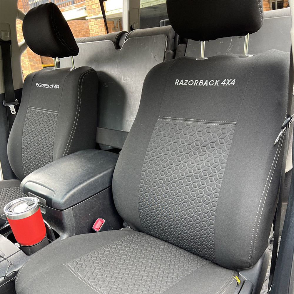 Razorback 4x4 - Toyota Landcruiser 200 Series - VX, Altitude & Sahara (Nov '07 - Sep '15) - GP6 Premium Neoprene 2x Front Seat Covers (Made to Order)