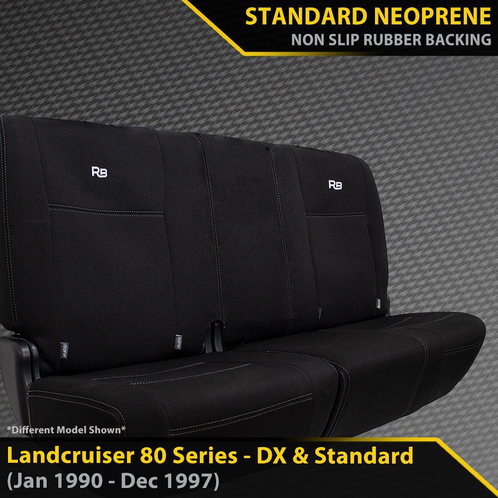 Razorback 4x4 - Toyota Landcruiser 80 Series - DX & Standard -  GP4 Neoprene 2nd Row Seat Covers - 100% Bench (Made to Order)