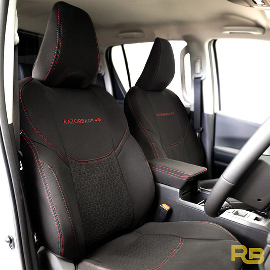 Razorback 4x4 - Toyota Hilux 9th Gen - SR - GP6 Premium Neoprene Front Row Seat Covers (Available)