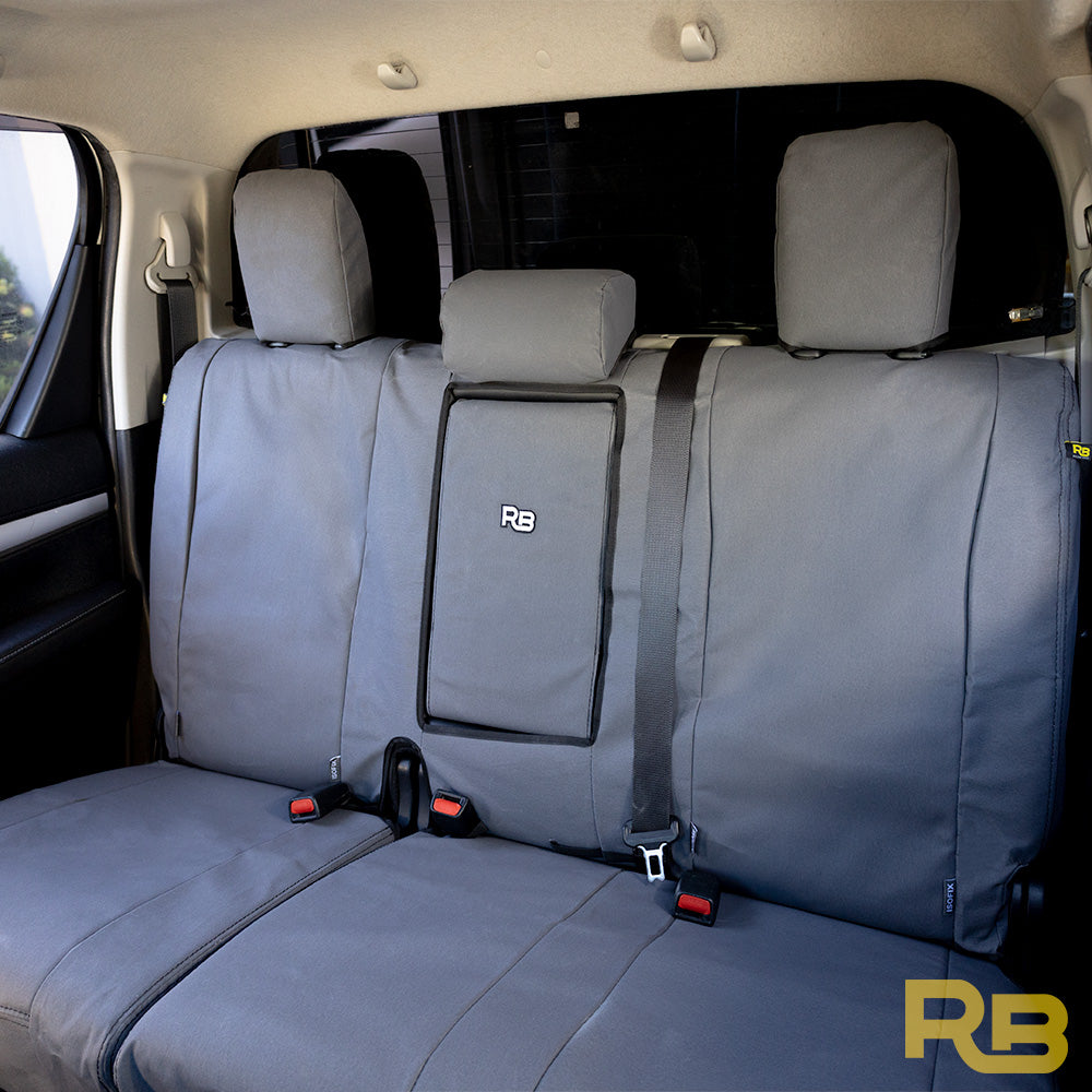 Razorback 4x4 - Toyota Hilux 8th Gen - Dual Cab - XP7 Heavy-Duty Canvas Rear Row Seat Covers (Available)