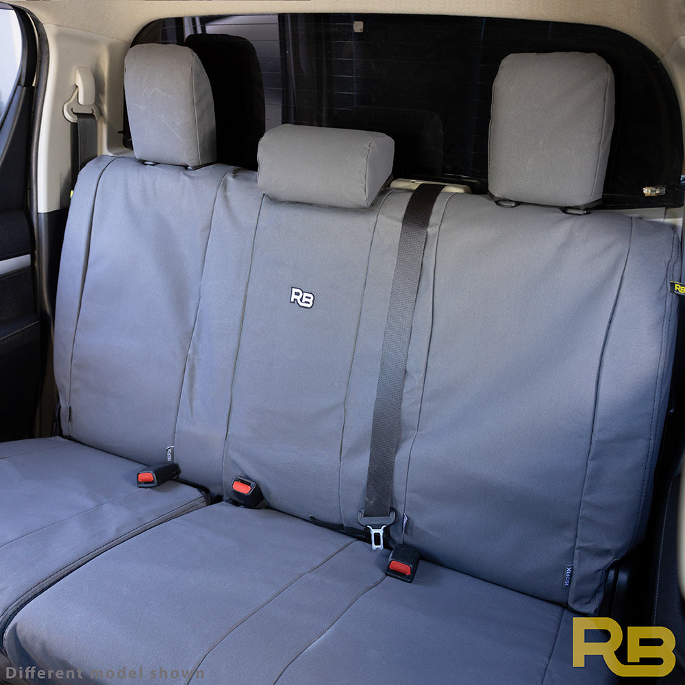 Razorback 4x4 - Toyota Hilux 9th Gen - Workmate - Double Cab - XP7 Heavy-Duty Canvas Rear Row Seat Covers (Made to Order)