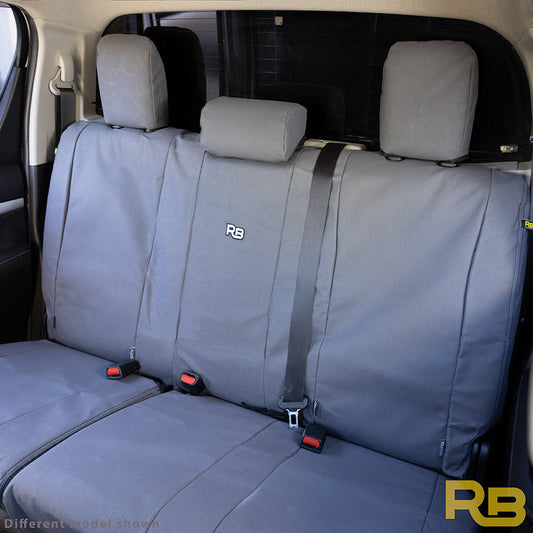 Razorback 4x4 - Toyota Hilux 9th Gen - Workmate - Double Cab - XP7 Heavy-Duty Canvas Rear Row Seat Covers (Made to Order)