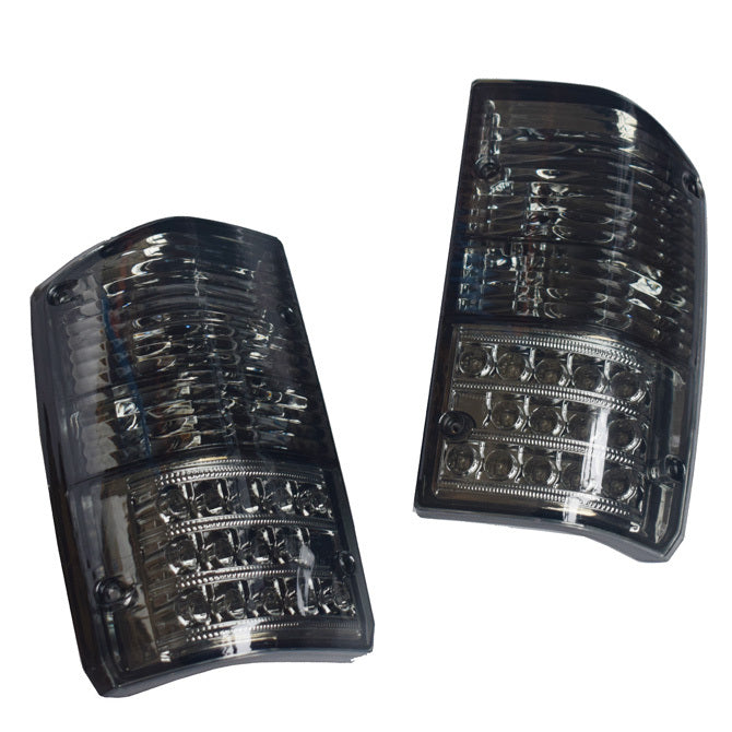 Pair Smoked LED Tail Light Lamps Suitable For Nissan Patrol GQ 1&2 Series 1988-1997