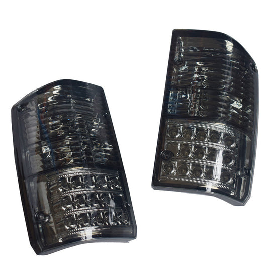 Pair Smoked LED Tail Light Lamps Suitable For Nissan Patrol GQ 1&2 Series 1988-1997