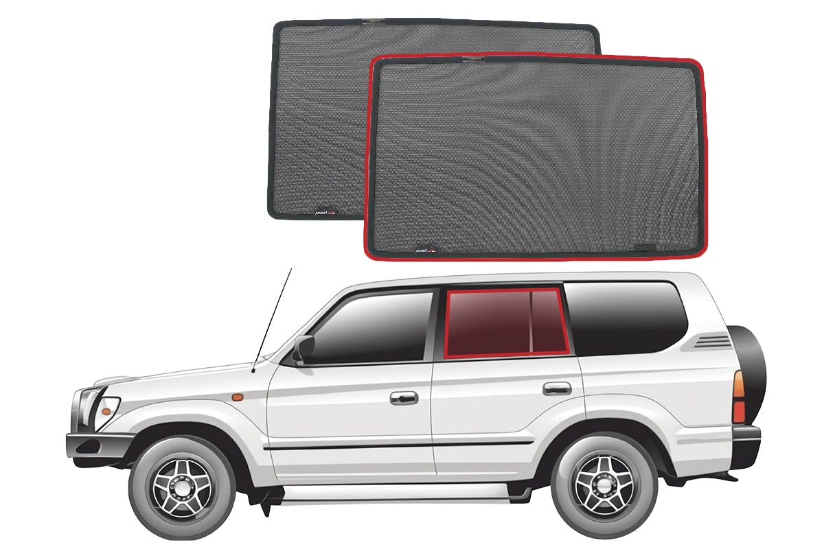 Snap Shades Suitable for Toyota LandCruiser Prado 90/95 Series (J90, J95; 1996-2002)