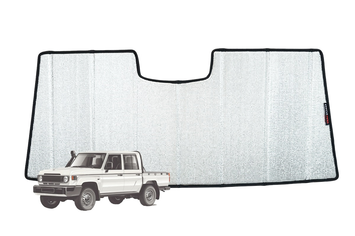 Snap Shades Suitable for Toyota LandCruiser 70 Series Double Cab Car Window Shades (79 Series; 1984-Present)