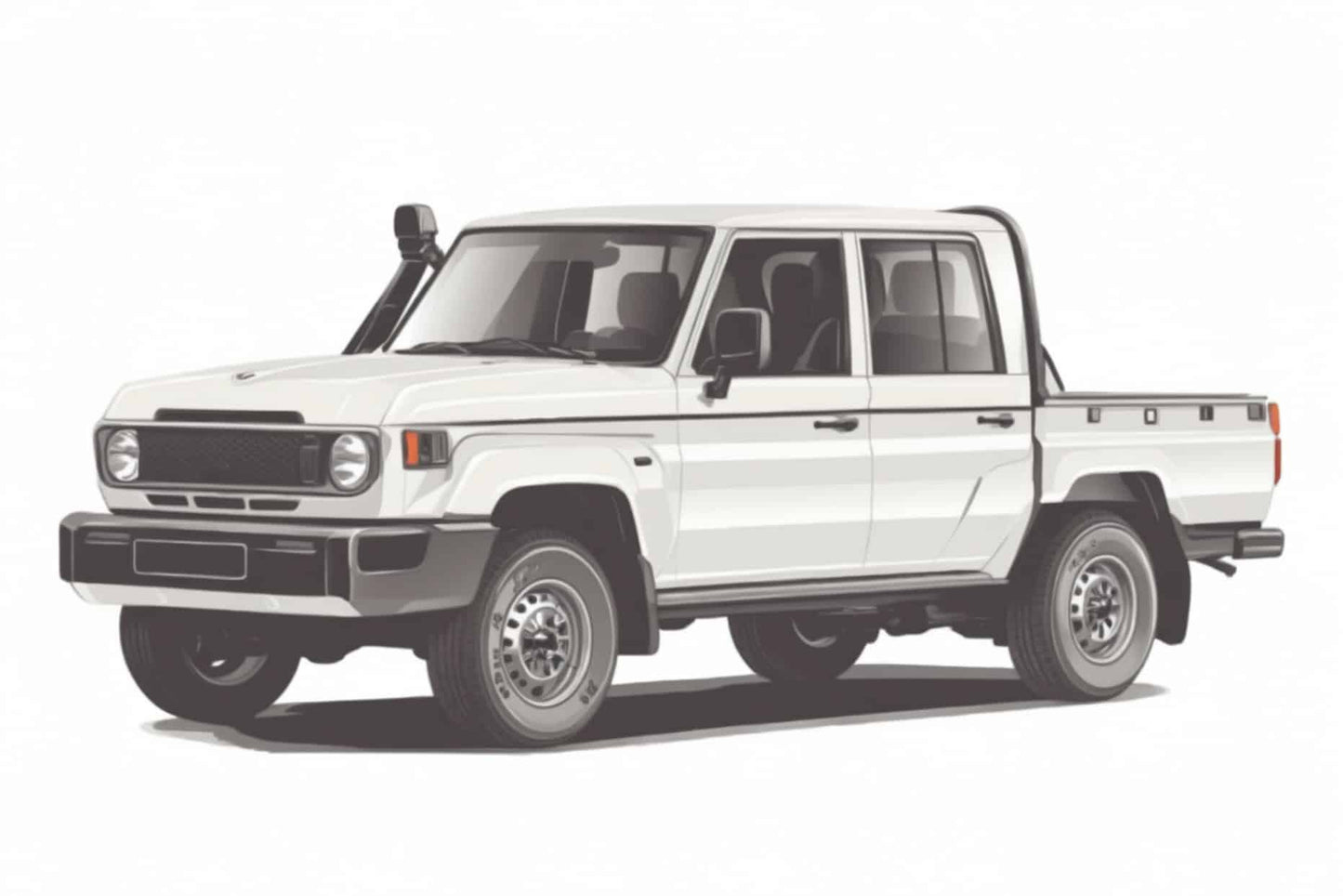 Snap Shades Suitable for Toyota LandCruiser 70 Series Double Cab Car Window Shades (79 Series; 1984-Present)