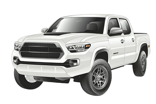 Snap Shades Suitable for Toyota Tacoma Double Cab 3rd Gen (N300; 2015-Present)