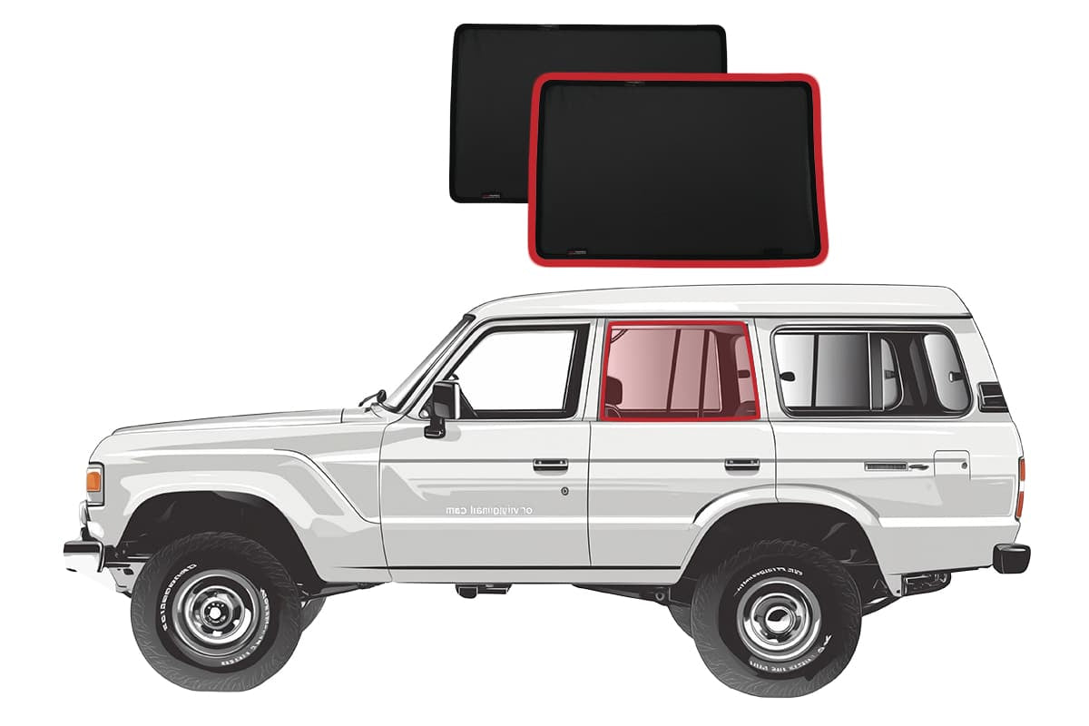 Snap Shades Suitable for Toyota LandCruiser 60 Series (J60; 1980-1992)