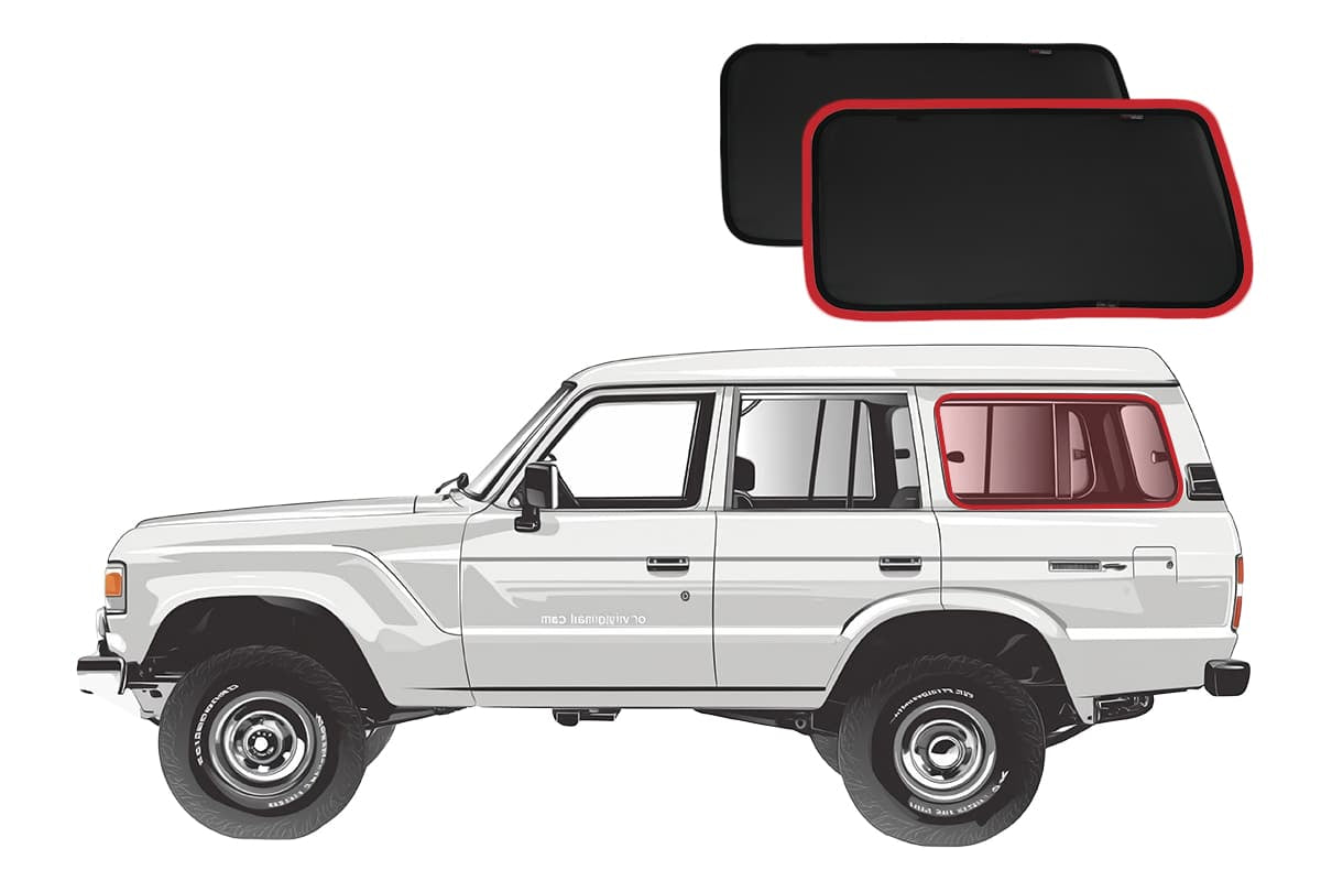 Snap Shades Suitable for Toyota LandCruiser 60 Series (J60; 1980-1992)